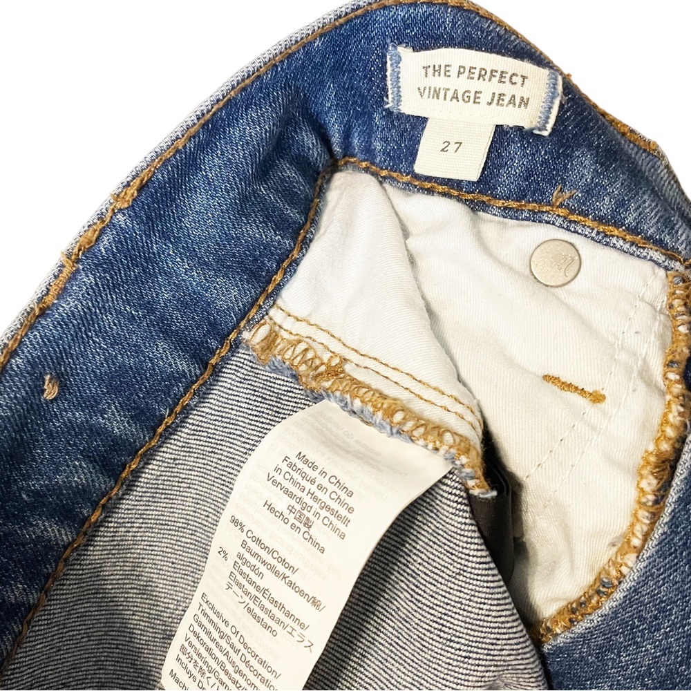 Madewell The Perfect Vintage Distressed Fray Slim Leg Jeans - Picture 7 of 7